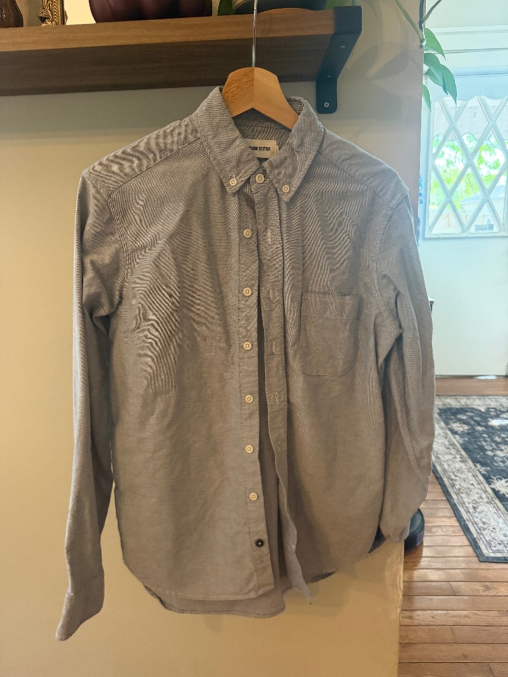 Taylor Stitch "The Jack" Oxford - Light Gray in Small
